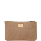 ルイ ヴィトン ポーチ 小物入れ グレー スウェード レディース LOUIS VUITTON 【中古】