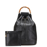 グッチ バンブー ショルダーバッグ ボディバッグ 003 2113 0037 ブラック レザー レディース GUCCI 【中古】