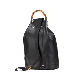 グッチ バンブー ショルダーバッグ ボディバッグ 003 2113 0037 ブラック レザー レディース GUCCI 【中古】