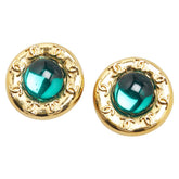 シャネル ココマーク ラウンド ストーン イヤリング ゴールド メッキ レディース CHANEL 【中古】