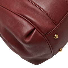 グッチ トートバッグ 269926 ボルドー ワインレッド レザー レディース GUCCI 【中古】