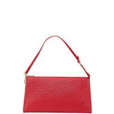 ルイ ヴィトン エピ ポシェット アクセソワール アクセサリーポーチ ハンドバッグ M52947 カスティリアンレッド レザー レディース LOUIS VUITTON 【中古】