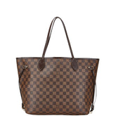 ルイ ヴィトン ダミエ ネヴァーフルMM トートバッグ N51105 ブラウン PVC レザー レディース LOUIS VUITTON 【中古】