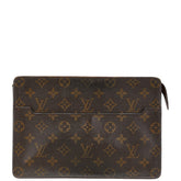 ルイ ヴィトン モノグラム ポシェット オム セカンドバッグ クラッチバッグ M51795 ブラウン PVC レザー メンズ LOUIS VUITTON 【中古】