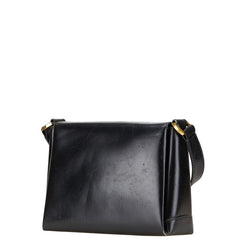 グッチ オールドグッチ ショルダーバッグ ブラック レザー レディース GUCCI 【中古】