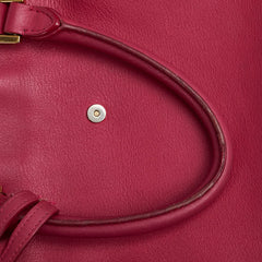 サンローラン プチカバス Yライン ハンドバッグ ショルダーバッグ 2WAY ピンク レザー レディース SAINT LAURENT 【中古】