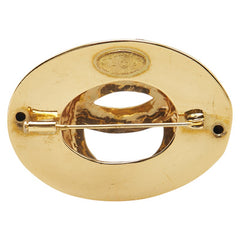 シャネル ココマーク オーバル サークル ブローチ ゴールド メッキ レディース CHANEL 【中古】