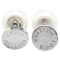 ルイ ヴィトン カフリンクス カフス シルバー SV925 シルバー フェイクパール メンズ LOUIS VUITTON 【中古】