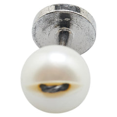 ルイ ヴィトン カフリンクス カフス シルバー SV925 シルバー フェイクパール メンズ LOUIS VUITTON 【中古】