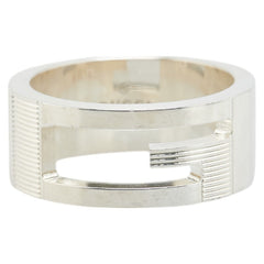 グッチ カットアウトG リング 指輪 #11 SV925 シルバー レディース GUCCI 【中古】