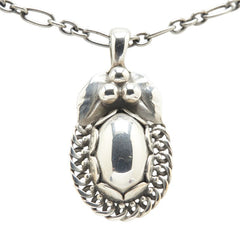 ジョージジェンセン 1992 イヤー ネックレス SV925 シルバー レディース Georg Jensen 【中古】