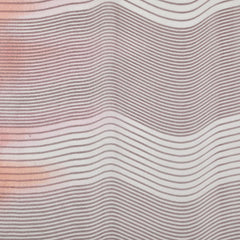 フェンディ ボーダー スカーフ レッド マルチカラー シルク レディース FENDI 【中古】