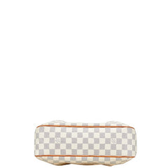 ルイ ヴィトン ダミエ アズール シラクーサPM 斜め掛け ショルダーバッグ N41113 ホワイト PVC レザー レディース LOUIS VUITTON 【中古】