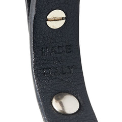 ヴァレンティノ ロックスタッズ ブレスレット ブラック レザー メッキ レディース VALENTINO 【中古】