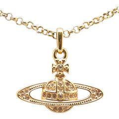 ヴィヴィアンウエストウッド ミニ バス レリーフ チェーン ペンダントネックレス ゴールド メッキ レディース Vivienne Westwood 【中古】