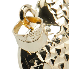 K18YG イエローゴールド ハートモチーフ ペンダントトップ レディース 【中古】