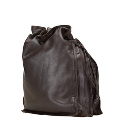 ロエベ アナグラム ショルダーバッグ ブラウン レザー レディース LOEWE 【中古】