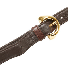 ロエベ アナグラム ショルダーバッグ ブラウン レザー レディース LOEWE 【中古】