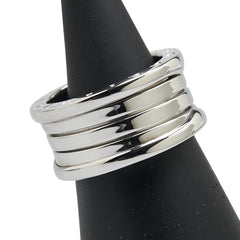 ブルガリ ビーゼロワン リング 指輪 #51 K18WG ホワイトゴールド レディース BVLGARI 【中古】