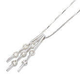 K18WG ホワイトゴールド ダイヤ1.00ct ペンダントネックレス レディース 【中古】