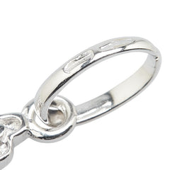 K18WG ホワイトゴールド クロス 十字架 モチーフ ペンダントトップ レディース 【中古】