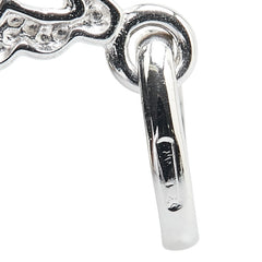 K18WG ホワイトゴールド クロス 十字架 モチーフ ペンダントトップ レディース 【中古】