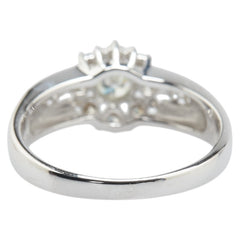 K18WG ホワイトゴールド ダイヤ0.50ct リング 指輪 レディース 11号 【中古】