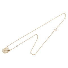K18YG イエローゴールド ダイヤ0.42ct バッグ 鞄 モチーフ ペンダントネックレス レディース 【中古】