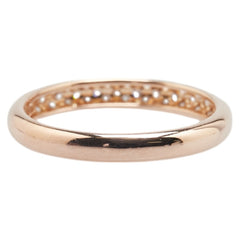 K18PG ピンクゴールド ダイヤ0.28ct リング 指輪 レディース 9.5号 【中古】