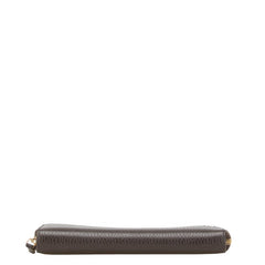 グッチ インターロッキングG 長財布 ラウンドファスナー 449347 ブラウン レザー レディース GUCCI 中古
