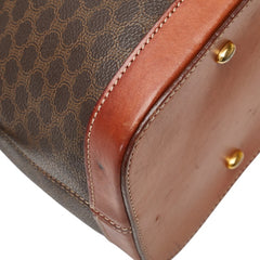 セリーヌ マカダム ハンドバッグ ショルダーバッグ 2WAY ブラウン PVC レザー レディース CELINE 【中古】