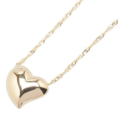 K18YG イエローゴールド ハート モチーフ ネックレス レディース 【中古】