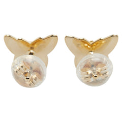 K18YG イエローゴールド バタフライ 蝶々 モチーフ ピアス レディース 【中古】