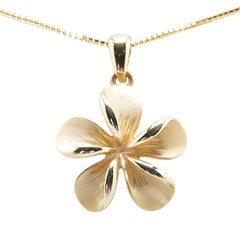 K14YG イエローゴールド フラワー 花 モチーフ ペンダントネックレス レディース 【中古】