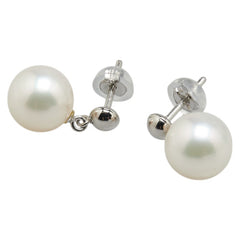 Pt900 プラチナ アコヤパール8.8mm ピアス レディース 【中古】