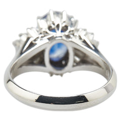 Pt900 プラチナ サファイア2.50ct ダイヤ0.57ct リング 指輪 レディース 11.5号 【中古】
