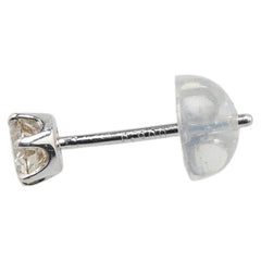 Pt900 プラチナ ダイヤ0.2ct 1Pダイヤ スタッドピアス レディース 【中古】