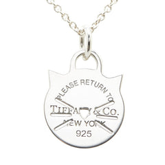 ティファニー リターン トゥ ティファニー キャット ネコ ネックレス SV925 シルバー レディース TIFFANY&Co. 【中古】