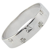 K18WG ホワイトゴールド ダイヤ0.05ct リング 指輪 レディース 13号 【中古】