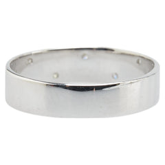 K18WG ホワイトゴールド ダイヤ0.05ct リング 指輪 レディース 13号 【中古】