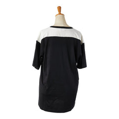セリーヌ ロゴ スタッズ Tシャツ サイズ:XS ブラック ホワイト コットン メンズ CELINE 【中古】
