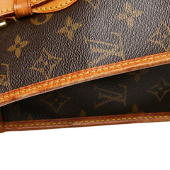 ルイ ヴィトン モノグラム ポパンクール オ ショルダーバッグ トートバッグ M40007 ブラウン PVC レザー レディース LOUIS VUITTON 【中古】