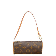 ルイ ヴィトン モノグラム パピヨン付属ポーチ ミニハンドバッグ ブラウン PVC レザー レディース LOUIS VUITTON 【中古】