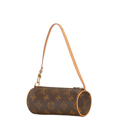 ルイ ヴィトン モノグラム パピヨン付属ポーチ ミニハンドバッグ ブラウン PVC レザー レディース LOUIS VUITTON 【中古】