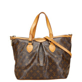 ルイ ヴィトン モノグラム パレルモPM ハンドバッグ ショルダーバッグ 2WAY M40145 ブラウン PVC レザー レディース LOUIS VUITTON 【中古】