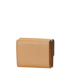 フェンディ フェンディ ローマ 三つ折り財布 コンパクトウォレット 8M0395 ブラウン レザー レディース FENDI 【中古】