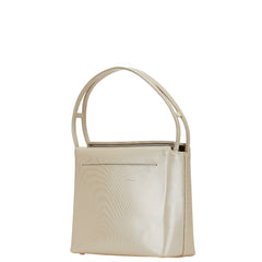 ジバンシー ロゴ ハンドバッグ グレージュ ベージュ レザー レディース Givenchy 【中古】
