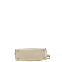 ジバンシー ロゴ ハンドバッグ グレージュ ベージュ レザー レディース Givenchy 【中古】