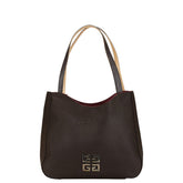 ジバンシー ハンドバッグ トートバッグ ブラウン ナイロン レザー レディース Givenchy 【中古】