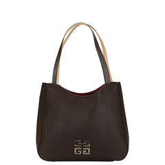 ジバンシー ハンドバッグ トートバッグ ブラウン ナイロン レザー レディース Givenchy 【中古】